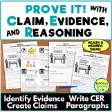 Claim Evidence Reasoning CER Paragraph Practice Activity P