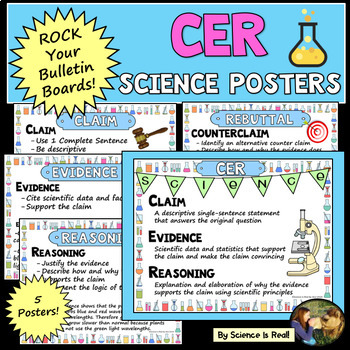 Preview of Claim, Evidence, Reasoning CER Poster Bundle - 5 Posters!