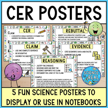 Preview of Claim, Evidence, Reasoning CER Posters / Anchor Charts
