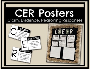 Preview of Claim, Evidence, Reasoning (CER) Posters