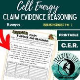 Cell Energy: (CER) Claim-Evidence-Reasoning Activity: #bes