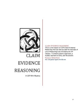 Preview of Claim Evidence Reasoning (CER) - "The Herpetologist Influencer" a mini mystery