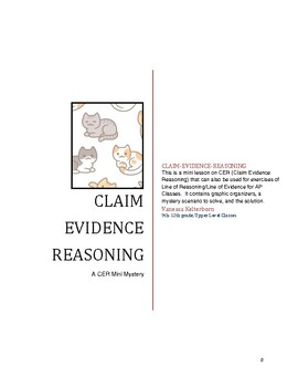 Preview of Claim Evidence Reasoning (CER) - "The Yarn Caper" a mini mystery