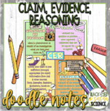 Claim, Evidence, Reasoning (CER) Doodle Notes & Quiz