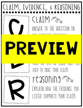 CER (Claim, Evidence, Reasoning) Practice by Falling for Fifth | TpT