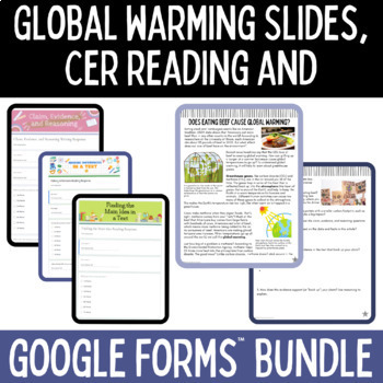 Preview of Claim Evidence Reasoning Worksheet and Assessment Bundle NGSS Earth Science