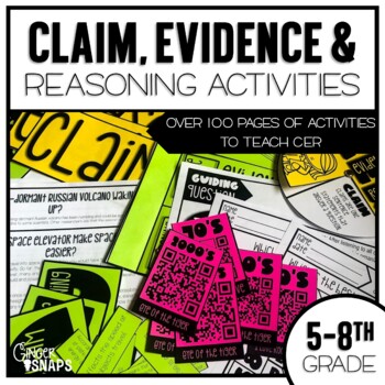 Preview of Claim Evidence and Reasoning - CER - Introduction Activities