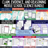 Claim Evidence and Reasoning Worksheet and Reading Bundle