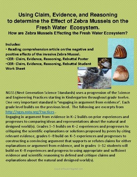 Preview of Claim, Evidence, and Reasoning: the Effect of Zebra Mussels in Ecosystems