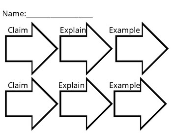 Preview of Claim, Explain, and Example: Connecting claim and evidence