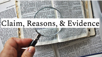 Preview of Claim, Reasons & Evidence Google Slides Lesson DISTANCE LEARNING