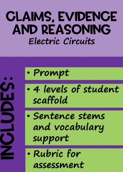 Preview of Claims, Evidence, and Reasoning (CER) - Electric Circuits
