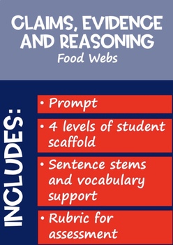 Preview of Claims, Evidence, and Reasoning (CER) - Food Webs