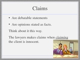 Claims, Evidence, and Warrants