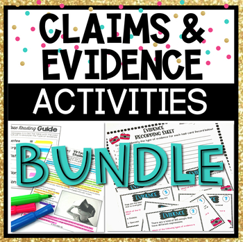 Claims and Evidence Bundle by Fifth Grade Fab | Teachers ...
