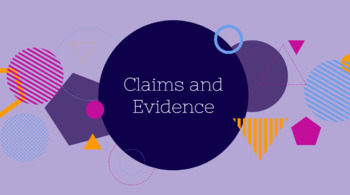 Preview of Claims and Evidence - Quick Review - ELL/ELD Support 