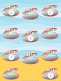 Clams & Pearls Dividing by 4 File Folder Game ~ Division A