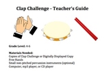 Clap Challenge Rhythm Activity clapping percussion Music C
