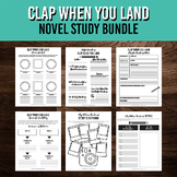 Clap When You Land Activity Bundle | Printable Novel Study