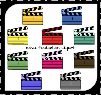 movie clapper board clip art