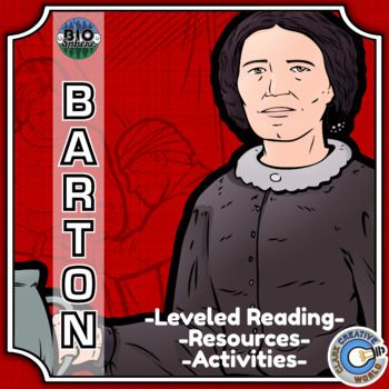Preview of Clara Barton Biography - Reading, Digital INB, Slides & Activities