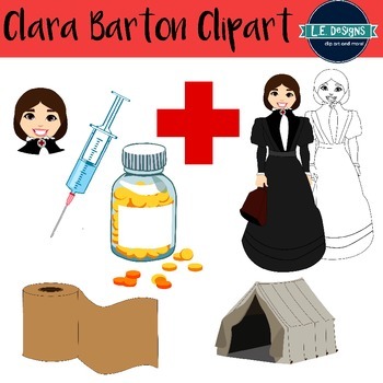 Preview of Clara Barton Clipart
