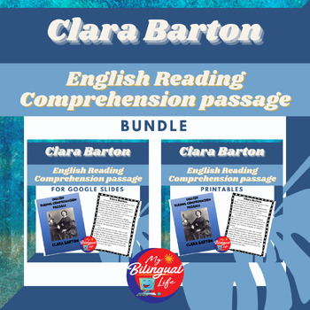 Preview of Clara Barton - English Biography Activity Bundle - Women's History