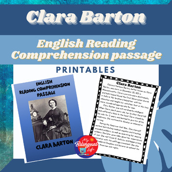 Preview of Clara Barton - English Biography Activity Google Slides - Women's History