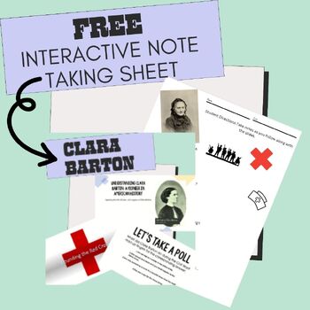Preview of Clara Barton Interactive Note Taking
