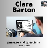 Clara Barton Passage and Comprehension Boom™ Cards-digital