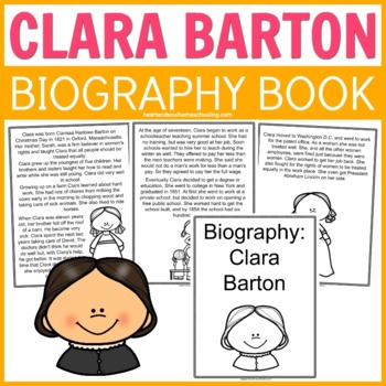 Preview of Clara Barton: Read and Color Biography Book