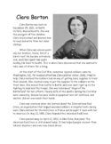 Clara Barton Reading Passage and Comprehension Questions