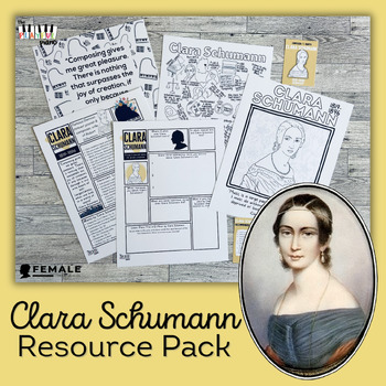 Preview of Clara Schumann: Female Composer Club Resource Pack