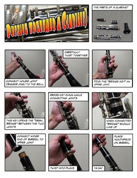 Preview of Clarinet Assembly Comic Strip