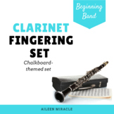 Clarinet Fingering Set {Chalkboard-Themed}