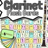 Clarinet Flash Cards | Full Range Clarinet Fingering Assessments