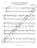 Clarinet and Saxophone Duet sheet music: In the Hall of th
