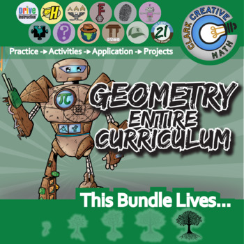 Preview of Clark Creative Geometry Curriculum -- ALL OF IT + Free Downloads FOR LIFE!!!
