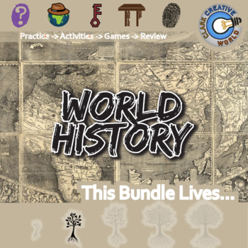 Preview of Clark Creative World History -- ALL OF IT + Free Downloads FOR LIFE!!!