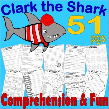 Preview of Clark The Shark Back to School Read Aloud Book Companion Reading Comprehension
