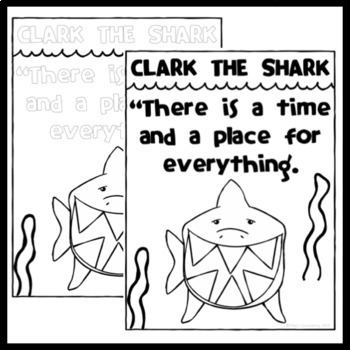 Clark the Shark: Behavior Expectations by YNot Counseling | TpT