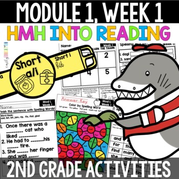 Preview of Clark the Shark Module 1 Week 1 HMH Into Reading 2nd Grade PRINT and Digital