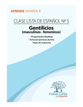 Gentilicios Worksheets Teaching Resources Teachers Pay Teachers