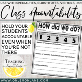 Class Accountability Score Sheet (Use w/Visitors, Specialt