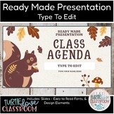 Class Agenda Education Classroom Ready Made Presentation R