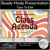 Class Agenda Entrance Classroom Ready Made Presentation Re