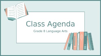 Preview of Class Agenda Presentation: Clear and Structured
