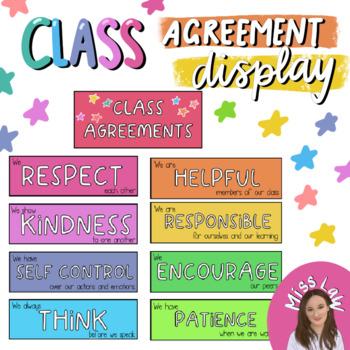 Preview of Class Agreements Display | Editable | 2024 DECOR