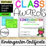 Class Awards - Kindergarten End of the Year Certificates *