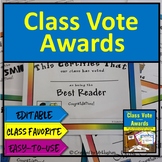 Class Awards | Let Your Class Vote Activity {Editable} | E